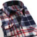 Quality Warm Autumn Winter Flannel Plaid Shirt Red Checkered Shirt Men Shirts Long Sleeve Chemise Homme Cotton Dress Shirts