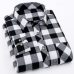 Red Flannel Plaid Shirt Men 2019 Fashion Dress Men shirt Casual Warm Soft Long Sleeve Shirts camiseta masculina chemise homme