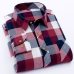 Red Flannel Plaid Shirt Men 2019 Fashion Dress Men shirt Casual Warm Soft Long Sleeve Shirts camiseta masculina chemise homme