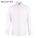 SELECTED Cotton-blend V-neck business long-sleeved shirt |418105543