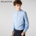 SELECTED New Men Cotton Lined Collar Business Casual Long Sleeve Shirt S|418305538