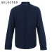 SELECTED New Men Cotton Lined Collar Business Casual Long Sleeve Shirt S|418305538