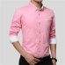 VISADA JAUNA 2018 New Men Shirts Business Long Sleeve Turn-down Collar Cotton Male Shirt Slim Fit Popular Designs N837