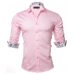 VISADA JAUNA Men's Shirt 2017 New Arrivals Fashion Casual Style Long Sleeve Solid 100% Cotton Slim Fit Dress Male Shirts N795