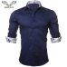 VISADA JAUNA Men's Shirt 2017 New Arrivals Fashion Casual Style Long Sleeve Solid 100% Cotton Slim Fit Dress Male Shirts N795