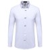 VISADA JAUNA Men's Shirts 2018 Autumn New Arrival British Style Casual Long Sleeve Solid Male Business Slim Fit Shirt 4XL N511