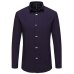 VISADA JAUNA Men's Shirts 2018 Autumn New Arrival British Style Casual Long Sleeve Solid Male Business Slim Fit Shirt 4XL N511