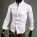 cheap shipping hot new fashion  business casual slim fit long sleeved shirts men's dress shirts leisure brand 5 colors 5 sizes