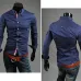 cheap shipping hot new fashion  business casual slim fit long sleeved shirts men's dress shirts leisure brand 5 colors 5 sizes