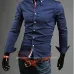 cheap shipping hot new fashion  business casual slim fit long sleeved shirts men's dress shirts leisure brand 5 colors 5 sizes