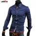 cheap shipping hot new fashion  business casual slim fit long sleeved shirts men's dress shirts leisure brand 5 colors 5 sizes