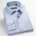 new arrival high quality classic twill business men's shirts long sleeve turndown collar plus size 5xl dress shirt