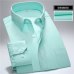 s~7xl Large men shirt 2018 new regular style Plus size square collar long sleeve solid  twill /striped formal mens dress shirts