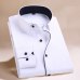 unisplendor Men Dress Shirts 2019 New Man Fashion Long Sleeve Slim Fit High Quality Solid Casual Business Man's Shirt 4XL YN630