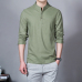 2019 Fashion Long sleeve Men's shirts male casual Linen shirt men Brand Plus size Asian size camisas DX366