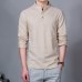 2019 Fashion Long sleeve Men's shirts male casual Linen shirt men Brand Plus size Asian size camisas DX366