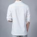 2019 Fashion Long sleeve Men's shirts male casual Linen shirt men Brand Plus size Asian size camisas DX366