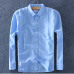 2019 New Arrival Men Spring Summer Cotton Linen Shirt Slim Square Collar Comfortable Undershirt Male Plus Size