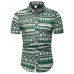 2019 New Summer Mens Short Sleeve Beach Hawaiian Shirts Cotton Casual Floral Shirts Camisa Masculina Regular Plus Size 5XL  TC