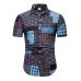 2019 New Summer Mens Short Sleeve Beach Hawaiian Shirts Cotton Casual Floral Shirts Camisa Masculina Regular Plus Size 5XL  TC