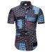 2019 summer new men's casual short-sleeved flower shirt large size S-5XL thin section cotton comfortable breathable  shirt