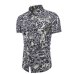 Asian Size M-5XL Large Size Men's Shirts Cotton linen Casual Short Sleeve Shirt men fashion printing Shirts Dress shirt