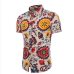 Asian Size M-5XL Large Size Men's Shirts Cotton linen Casual Short Sleeve Shirt men fashion printing Shirts Dress shirt