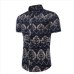 Asian Size M-5XL Large Size Men's Shirts Cotton linen Casual Short Sleeve Shirt men fashion printing Shirts Dress shirt