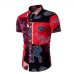 Asian Size M-5XL Large Size Men's Shirts Cotton linen Casual Short Sleeve Shirt men fashion printing Shirts Dress shirt