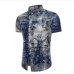 Asian Size M-5XL Large Size Men's Shirts Cotton linen Casual Short Sleeve Shirt men fashion printing Shirts Dress shirt