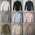 Casual Hawaiian Shirts Men Cotton Linen Designer Brand Slim Fit Man Shirts Long Sleeve White Shirts For Men Clothes Spring