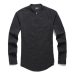 Casual Mandarin Collar Shirt Men Cotton Linen Designer Brand Slim Fit Man Shirts Long Sleeve White Shirts Man summer S2105