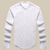 Casual Mandarin Collar Shirt Men Cotton Linen Designer Brand Slim Fit Man Shirts Long Sleeve White Shirts Man summer S2105