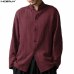 Chinese Style Stand Collar Long Sleeve Linen Shirts Men Vintage Shirt Casual Loose Men Shirt camisa Social camisa masculina