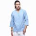 Chinese style linen shirt Plus size 4XL/5XL men casual Breathable white soft three quarter shirt Camisa masculina TX55