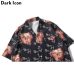 Dark Icon Bluff Boy Full Printing Hip Hop Shirt Street Summer Short Sleeved Men's Shirts Streetwear Clothing