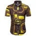 FFXZSJ Brand 2019 summer Men's short sleeve Linen shirt printing floral shirt Lapel Casual Shirts Hawaii European size 26 color