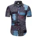 FFXZSJ Brand 2019 summer Men's short sleeve Linen shirt printing floral shirt Lapel Casual Shirts Hawaii European size 26 color