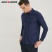 Jack & Jones Brand 2019 NEW 100% Linen slim long sleeves male shirts |217105552