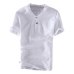 Men Tops Casual Shirts Cotton Linen Shirts Men Pullover White Solid Short Sleeve Summer Vacation Clothes Slim Fit Camisa Chemise