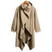 Men Trench Coat Cotton Long Sleeve Scarf Collar Hip-hop Jacket Coats Men Cloak Outerwear Punk Style Streetwear DA066