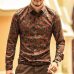 Men shirt Floral printing long sleeve shirts men clothes flowers printed shirts vintage Linen Casual Men Shirt new Spring S2004