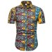 Mens Hawaiian Shirt Male Casual camisa masculina Printed Beach Shirts Short Sleeve brand clothing Free Shipping Asian Size 5XL