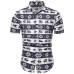 Mens Hawaiian Shirt Male Casual camisa masculina Printed Beach Shirts Short Sleeve brand clothing Free Shipping Asian Size 5XL