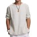 Men's Summer New Pure Cotton And Hemp Top Comfortable Fashion Blouse Top