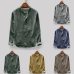 NEW fashion Mens sweatshirt Autumn Winter Button Casual Linen and Cotton Long Sleeve Top Blouse oversized sweatshirt sudaderas