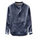 NEW fashion Mens sweatshirt Autumn Winter Button Casual Linen and Cotton Long Sleeve Top Blouse oversized sweatshirt sudaderas