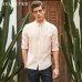 SELECTED Linen Men Shirts Flax Concise Leisure Long-sleeved Streetwear Beach Shirt for Men S|418205517