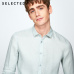 SELECTED Linen Men Shirts Flax Concise Leisure Long-sleeved Streetwear Beach Shirt for Men S|418205517