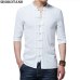 SHOKOTANO Chinese Style Linen Shirt Men Half Sleeve Solid Retro Tang Costume Shirt